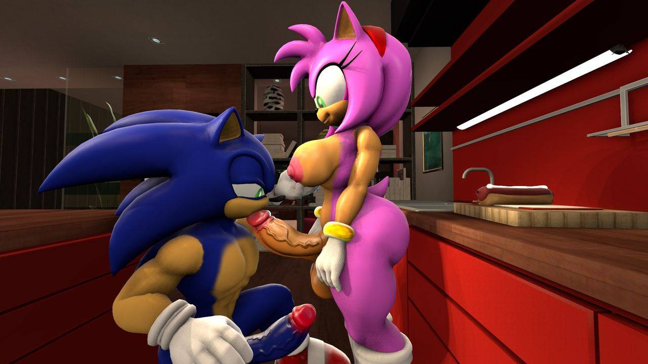 Futa pinup amy rose+sonic the hedgehog FutaCock.com