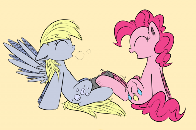 derpy hooves+pinkie pie (mlp)