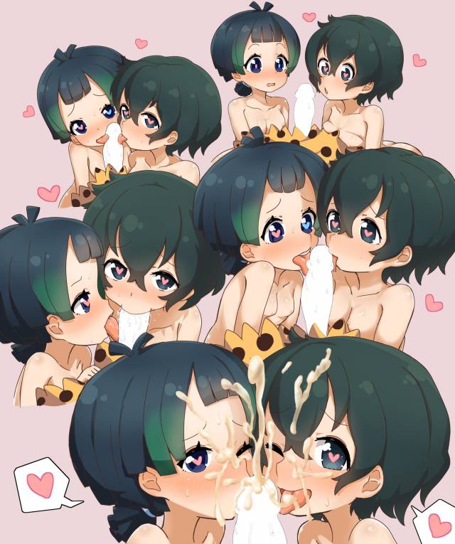 kaban (kemono friends)+kyururu (kemono friends)+serval (kemono friends)