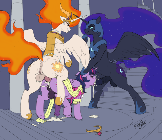 daybreaker (mlp)+nightmare moon (mlp)+twilight sparkle (mlp)