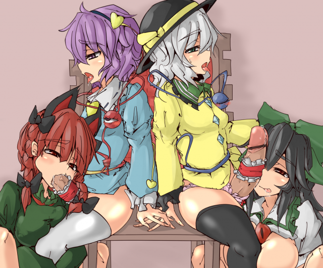 kaenbyou rin+komeiji koishi+komeiji satori+reiuji utsuho