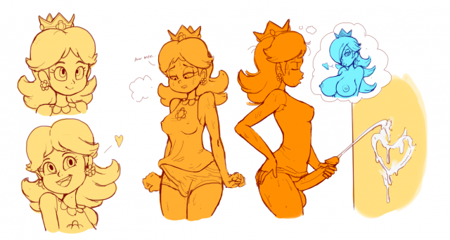 princess daisy+princess rosalina