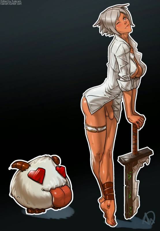 poro (league of legends)+riven