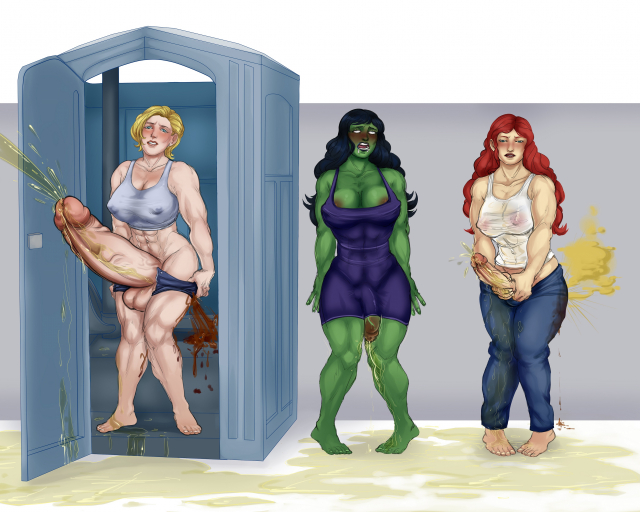 mary jane watson+pow- girl+shc-hulk