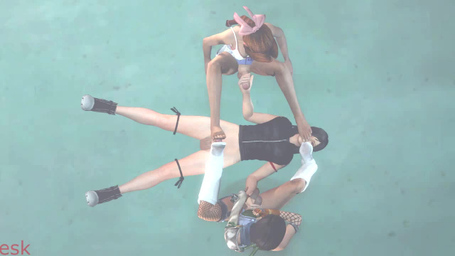 aerith gainsborough+tifa lockhart+yuffie kisaragi