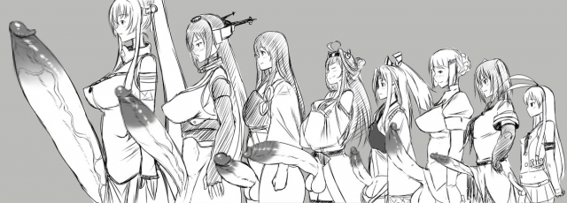 character request+kongou (kantai collection)+nagato (kantai collection)+shimakaze (kantai collection)