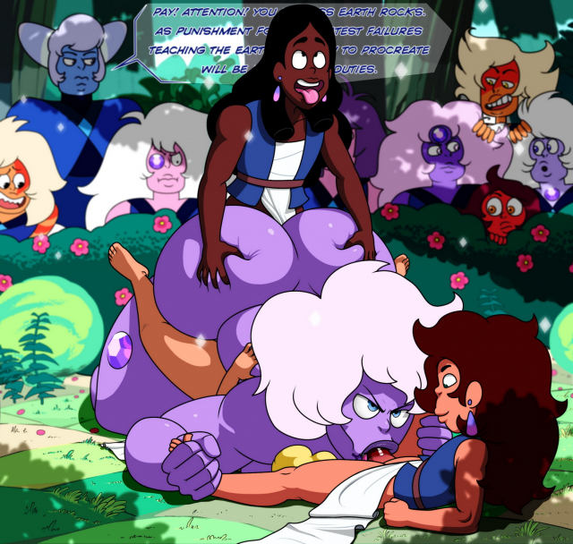 amethyst (steven universe)+hok- blue agate+jaspeg- (steven universe)+skinnw- jaspersix (steven universe)