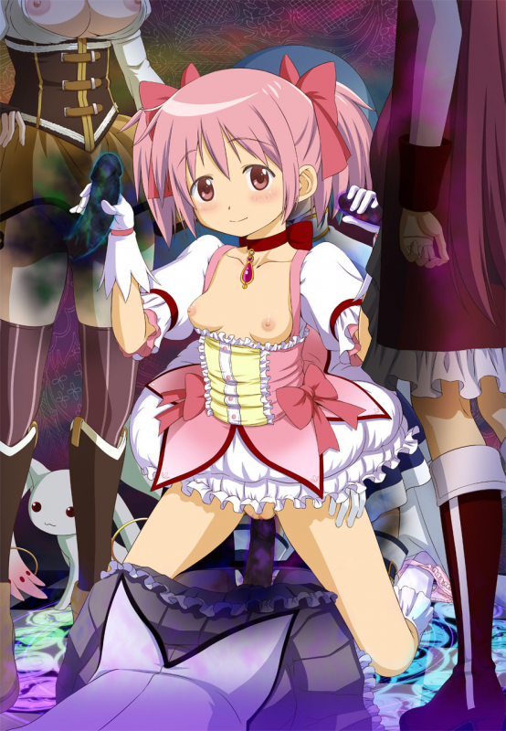 akemi homura+kaname madoka+kyuubee+miki sayaka+sakura kyouko+tomoe mami