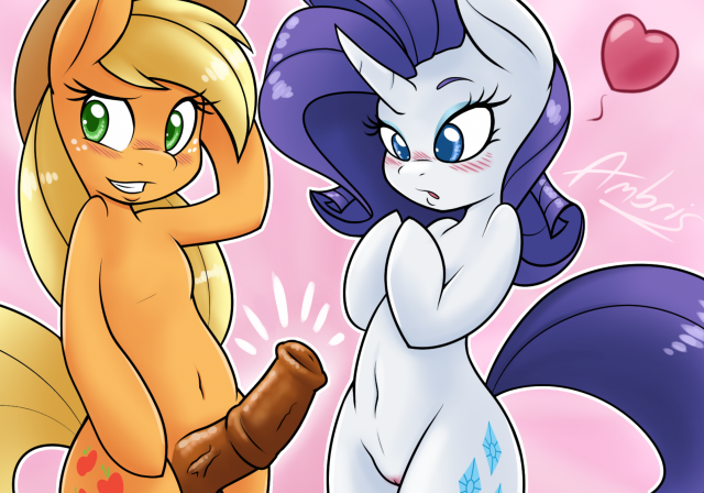 applejack (mlp)+rarity (mlp)