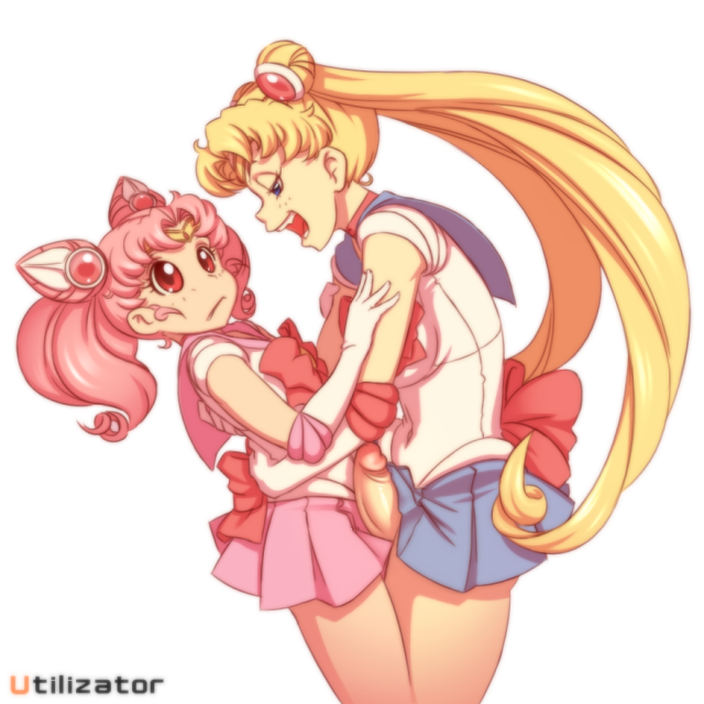 chibi usa+sailor chibi moon+sailor moon+tsukino usagi