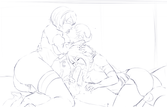 yorha 2b+yorha 9s+yorha a2