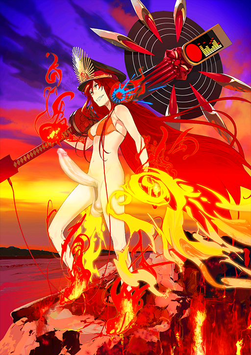 demon archer+oda nobunaga (fate grand order)